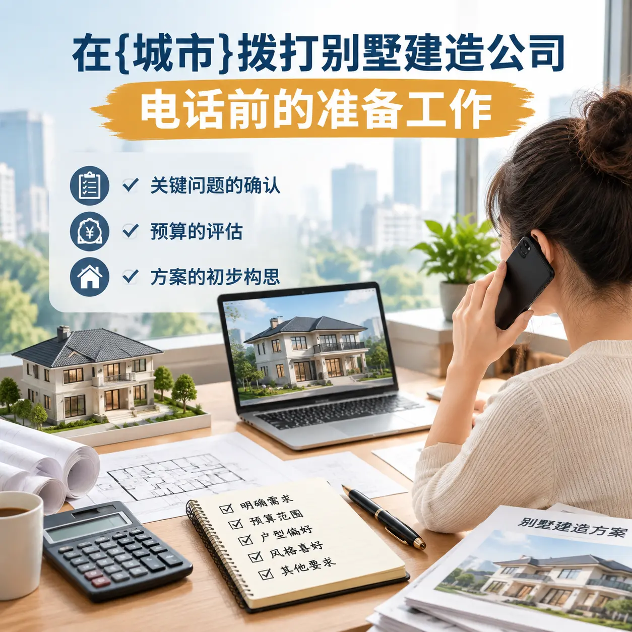 在修文拨打别墅建造公司电话前的准备工作