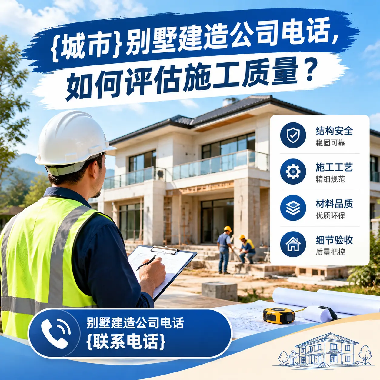 修文别墅建造公司电话,如何评估施工质量?