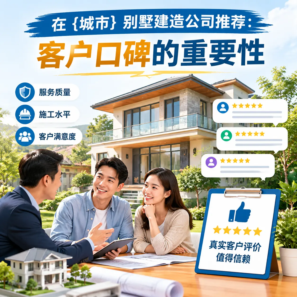 在 修文 别墅建造公司推荐:客户口碑的重要性