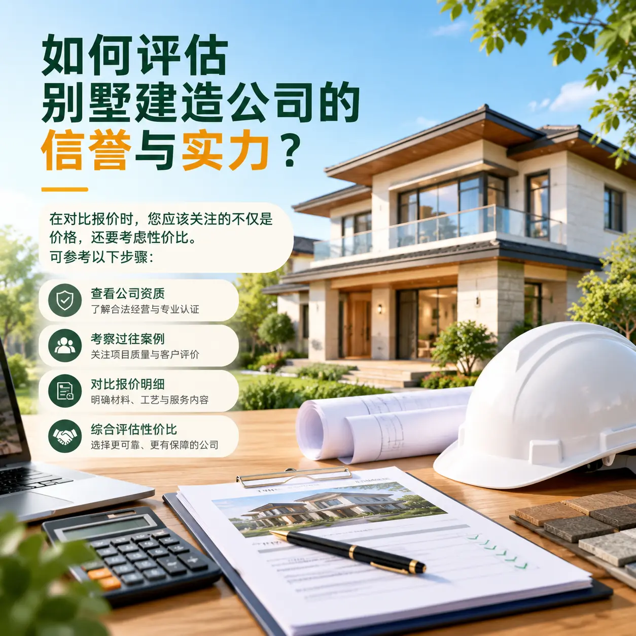 如何评估 修文 别墅建造公司的信誉与实力？