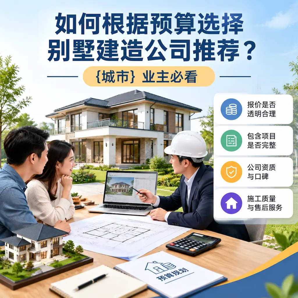 如何根据预算选择别墅建造公司推荐? 修文 业主必看